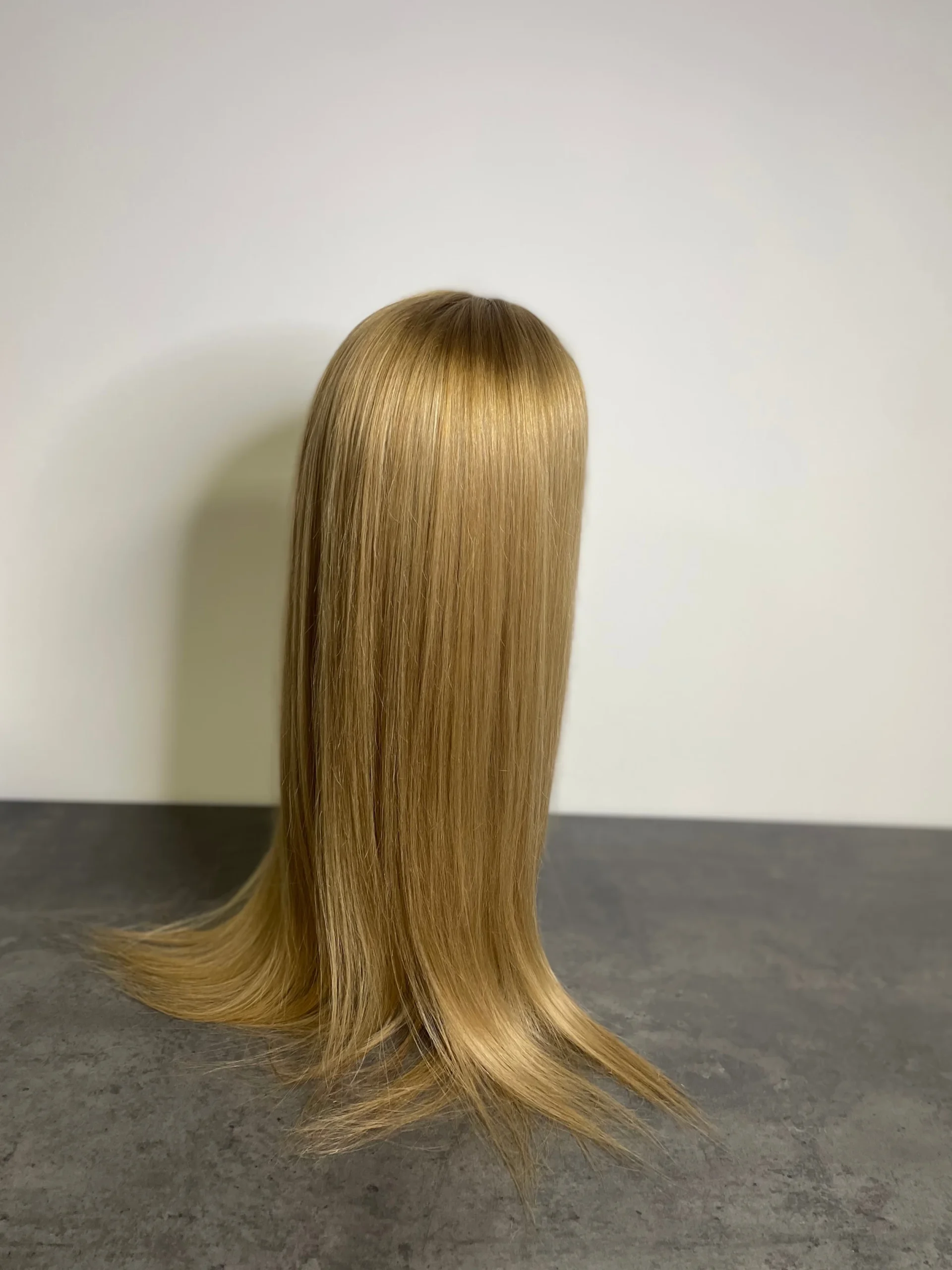 paruka z pravých vlasů - 70cm/130% - tmavá blond -výprodej - II. jakost kvality - Obrázek 3