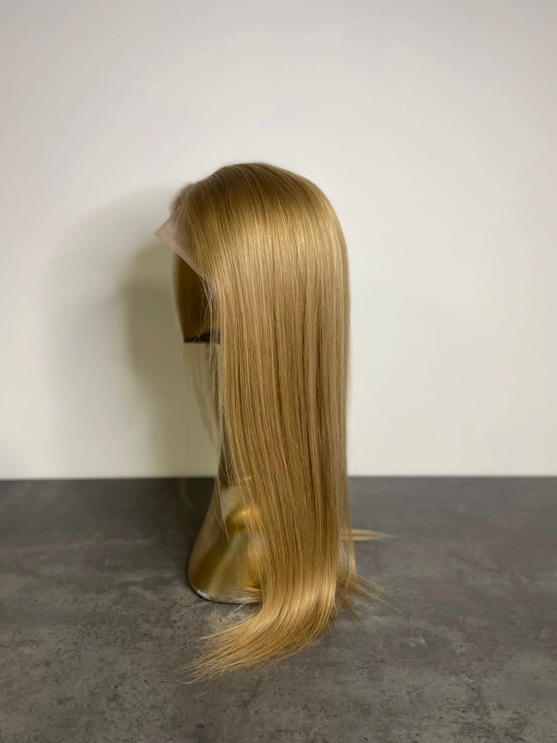 paruka z pravých vlasů - 70cm/130% - tmavá blond -výprodej - II. jakost kvality - Obrázek 2