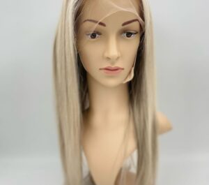 Paruka z pravých vlasů - Blond melír platina