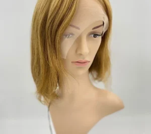Paruka z pravých brazilských vlasů – mikádo 35 cm, teplá blond