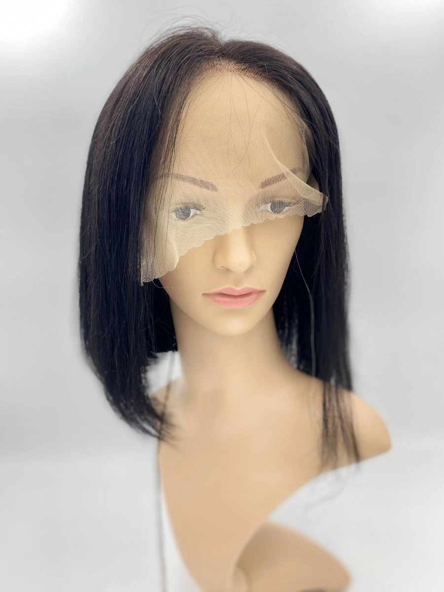 Paruka z pravých brazilských vlasů – mikádo 35 cm, černá